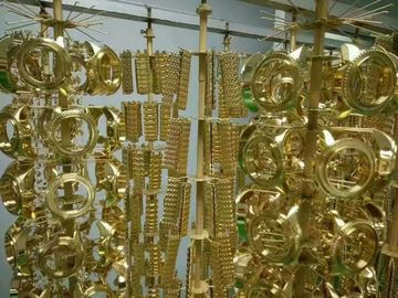 Estanhe o revestimento do ouro na joia, ouro 24K real que engasga o depositon em relógios, revestimento do ouro PVD da joia